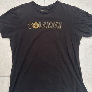 RARE Vintage Custom SOLARIAT Black & Gold Tee